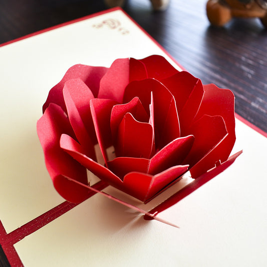 3D Rose Love Card