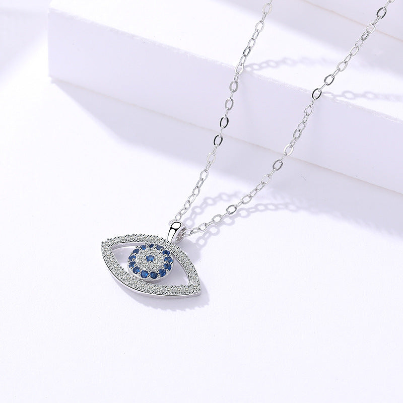S925 Sterling Silver Eye Necklace