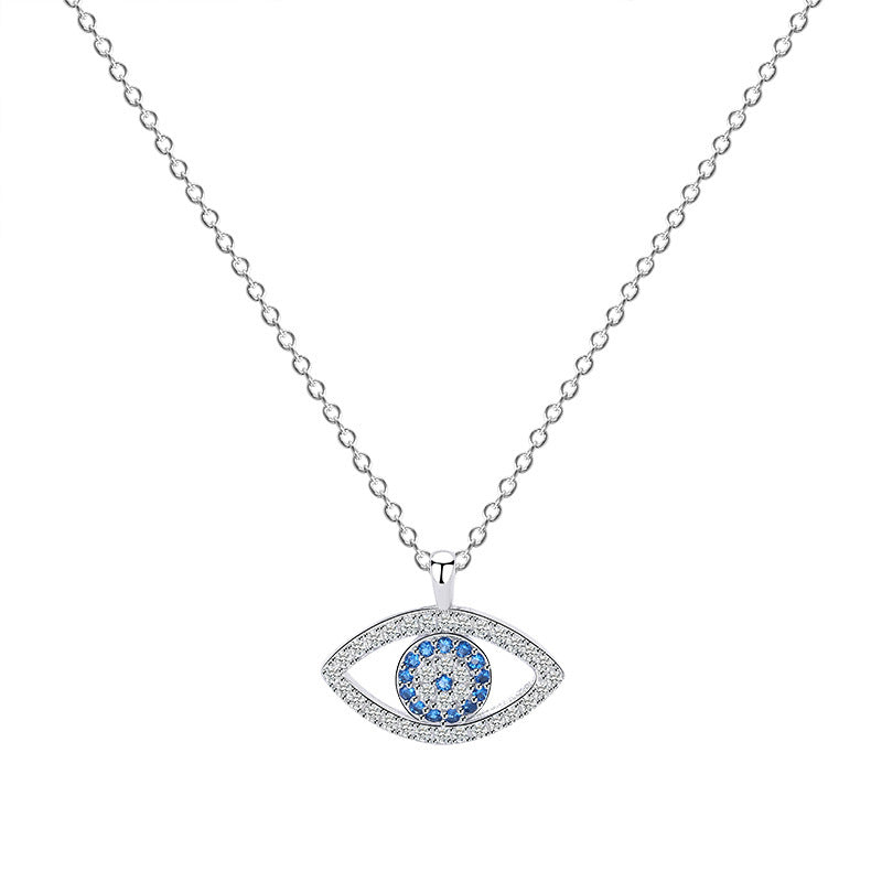 S925 Sterling Silver Eye Necklace