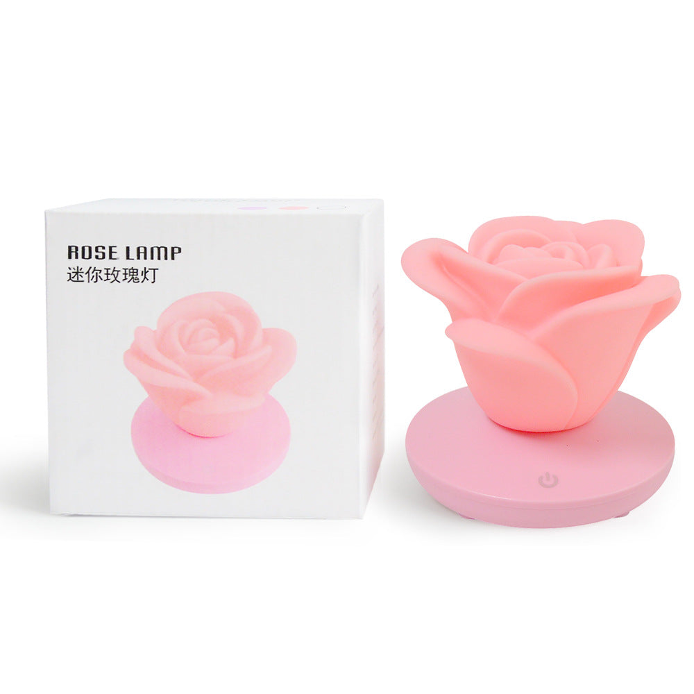 4 Colors Romantic Rose-shape Three Lighting Level Dimming with touch