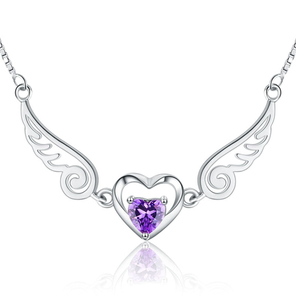 Angel Wings 925 Sterling-Silver-Jewelry Necklace