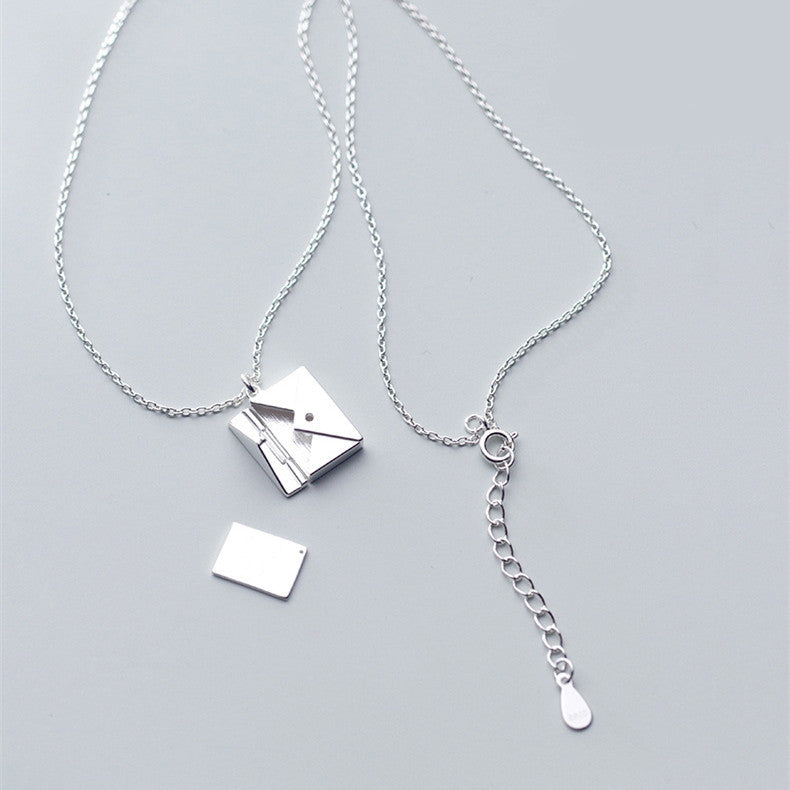 Envelop Necklace Women Love Letter Pendant