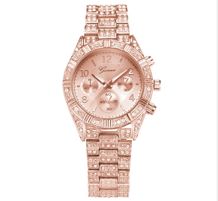 Luxury Crystal Quartz Analog Wrist Watch