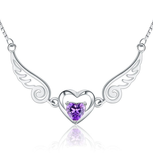 Angel Wings 925 Sterling-Silver-Jewelry Necklace